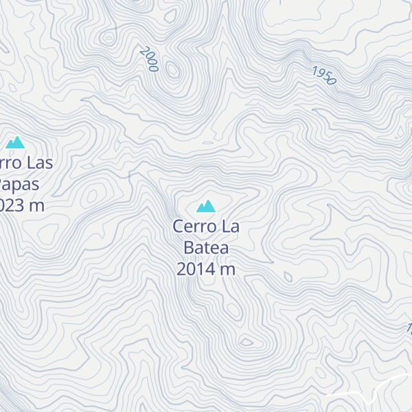Map of Cerro La Batea