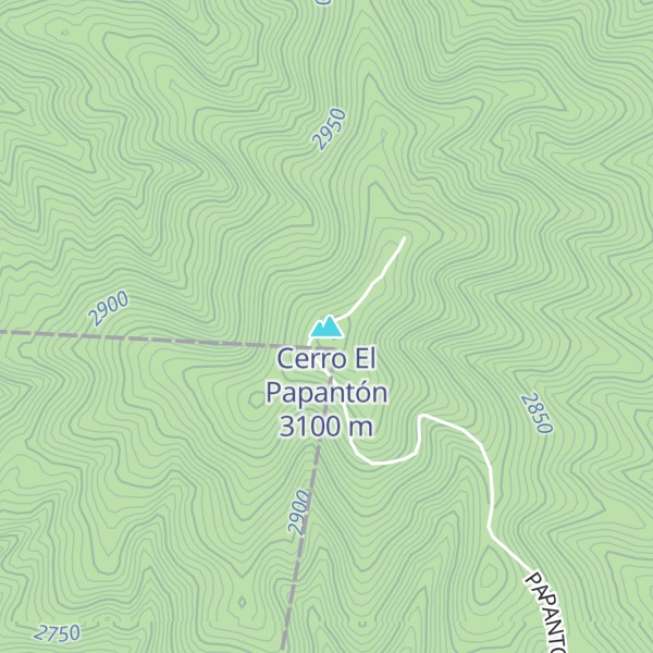 Map of Cerro El Papantón