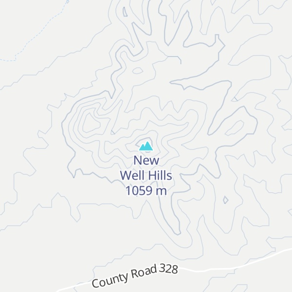 Map of New Well Hills