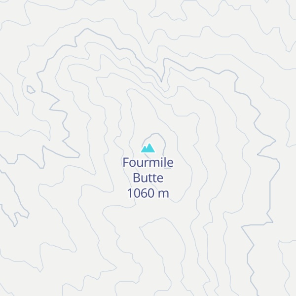 Map of Fourmile Butte