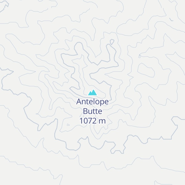 Map of Antelope Butte