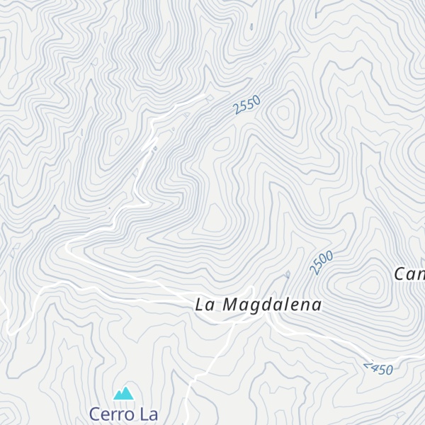 Map of Cerro La Magdalena
