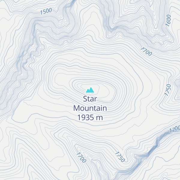 Map of Star Mountain