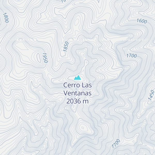 Map of Cerro Las Ventanas