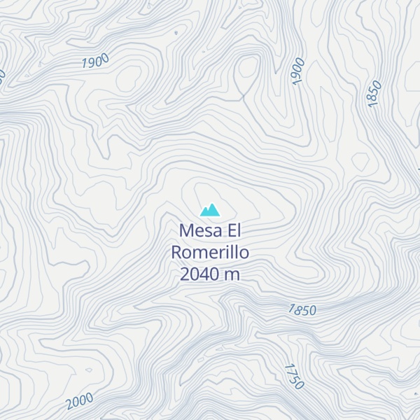 Map of Mesa El Romerillo