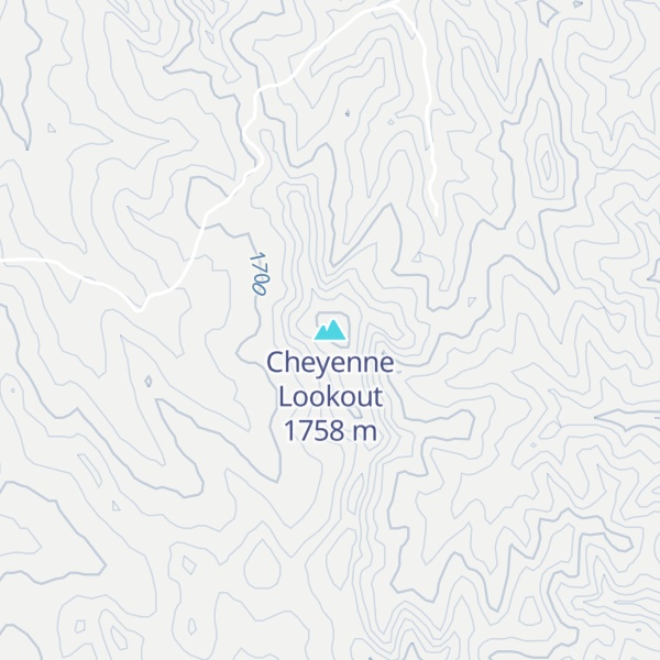 Map of Cheyenne Lookout