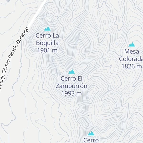 Map of Cerro El Zampurrón