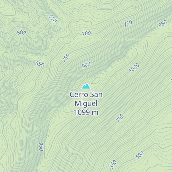 Map of Cerro San Miguel