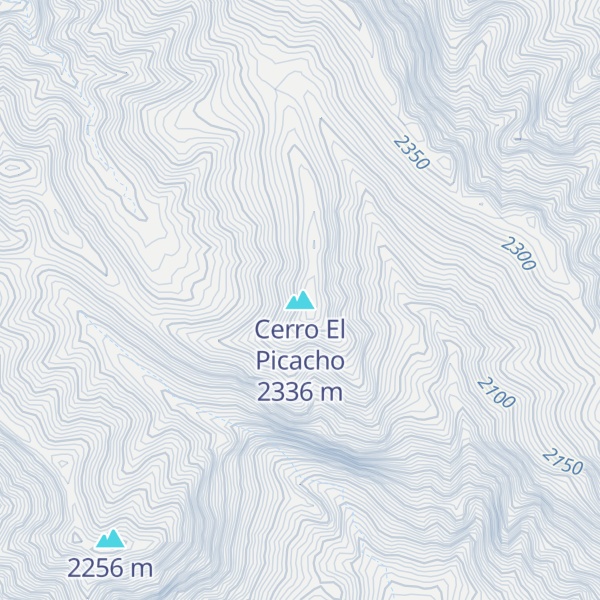 Map of Cerro El Picacho