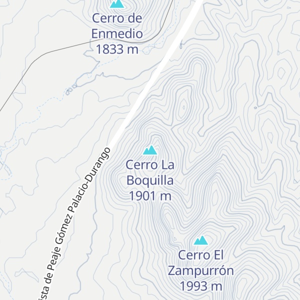 Map of Cerro La Boquilla