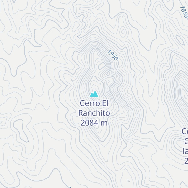 Map of Cerro El Ranchito