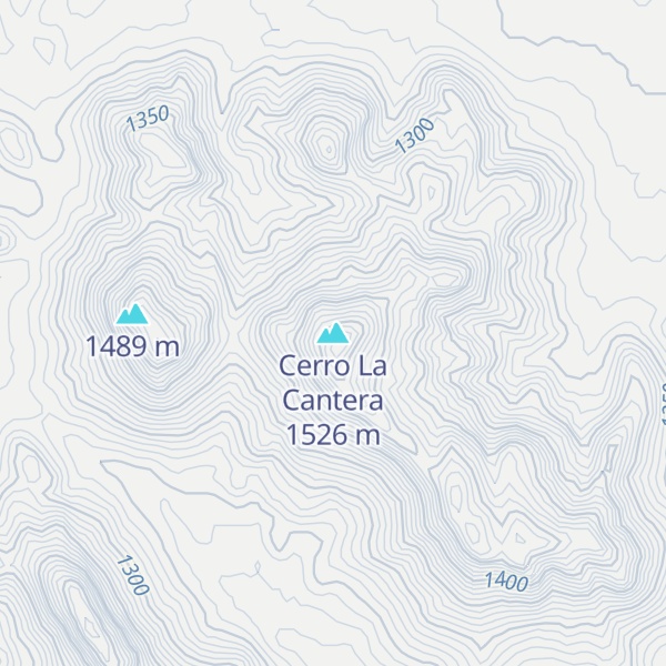 Map of Cerro La Cantera