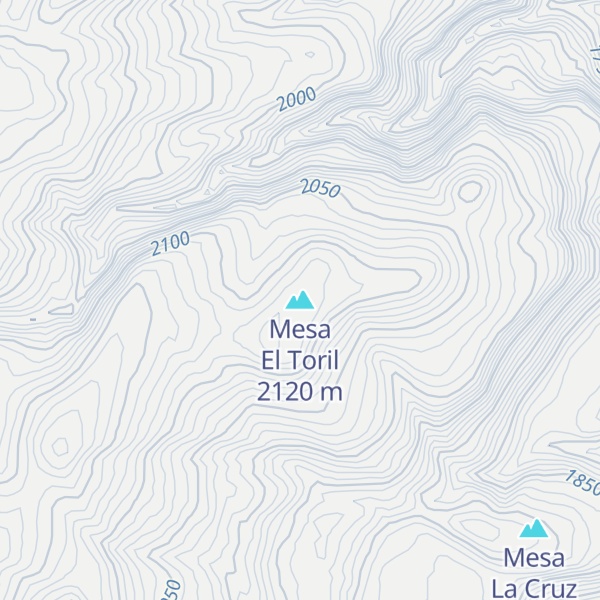 Map of Mesa El Toril