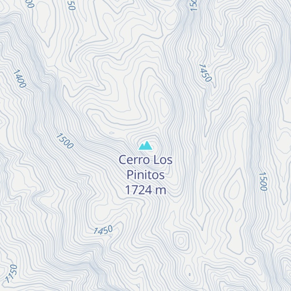 Map of Cerro Los Pinitos