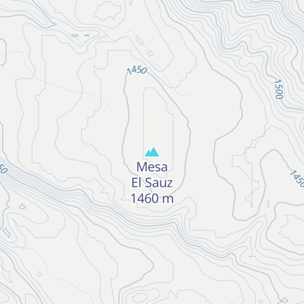 Map of Mesa El Sauz