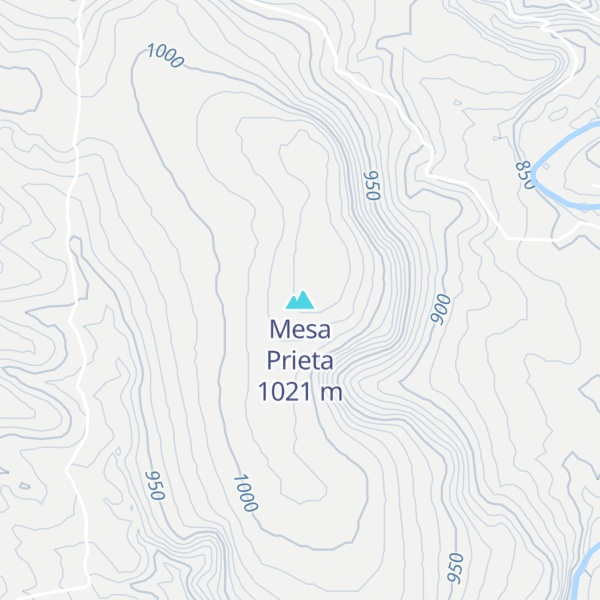 Map of Mesa Prieta