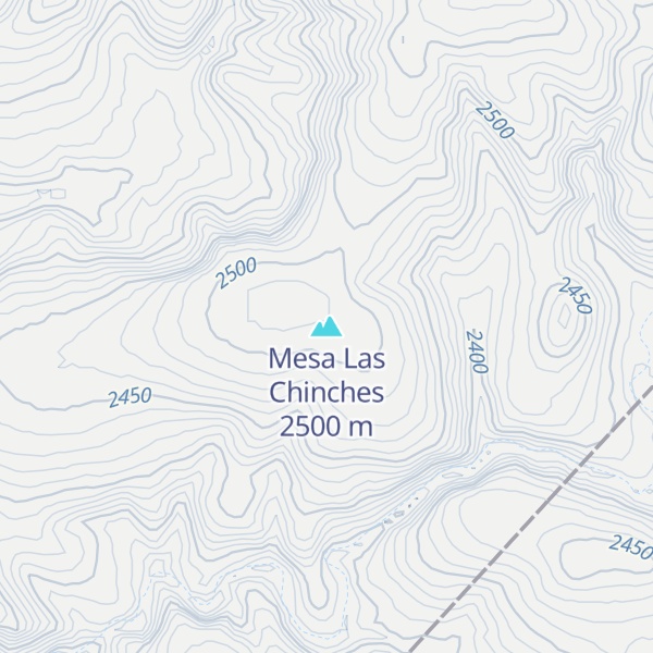 Map of Mesa Las Chinches