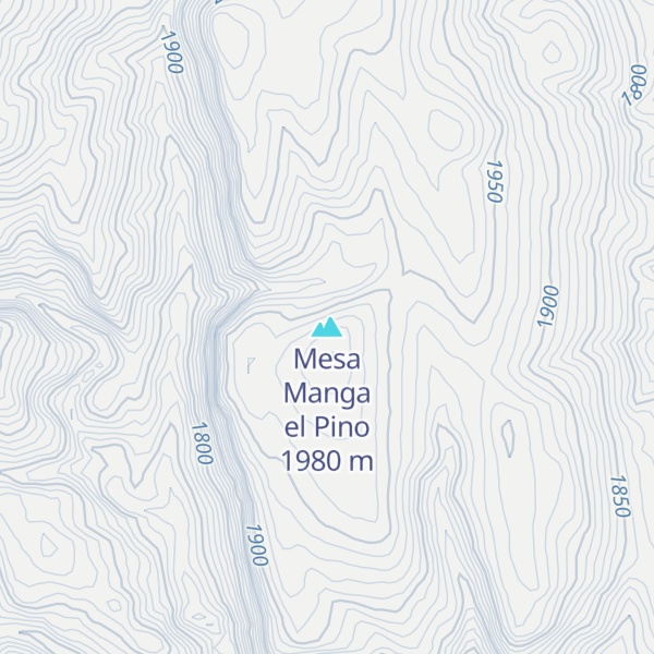 Map of Mesa Manga el Pino