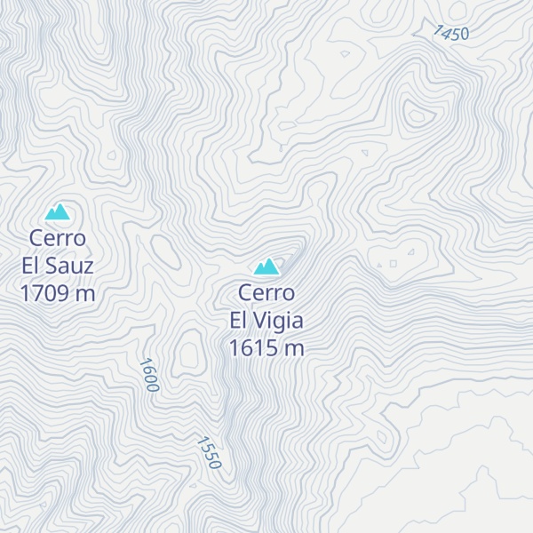 Map of Cerro El Vigia