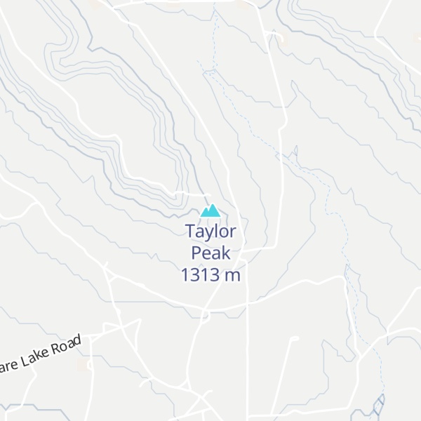Map of Taylor Peak