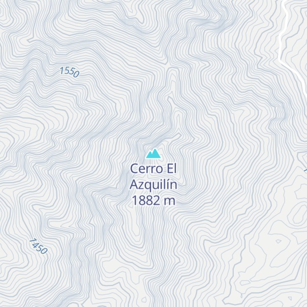 Map of Cerro El Azquilín