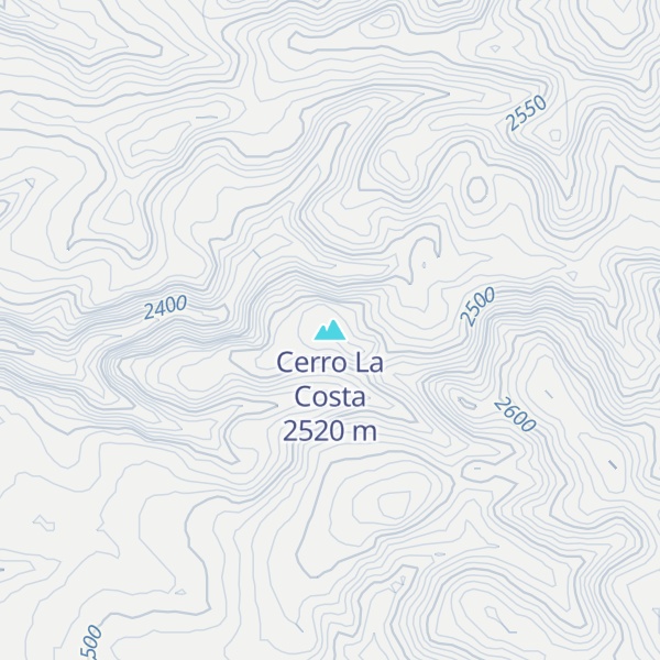 Map of Cerro La Costa