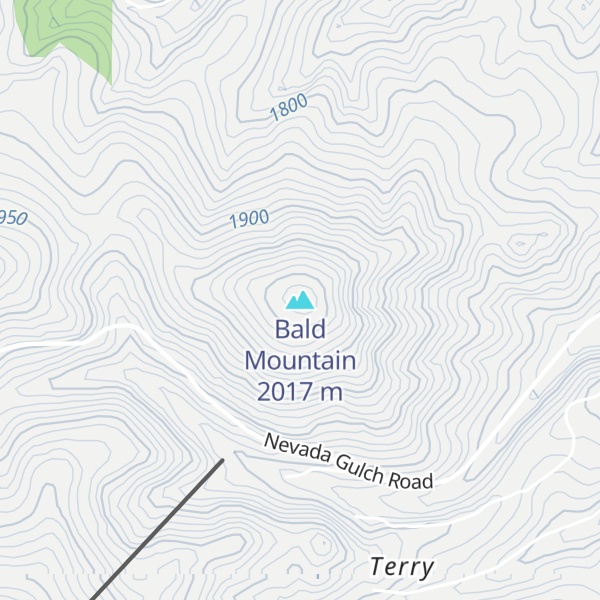 Map of Bald Mountain