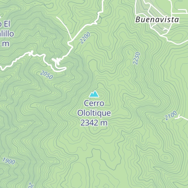 Map of Cerro Ololtique