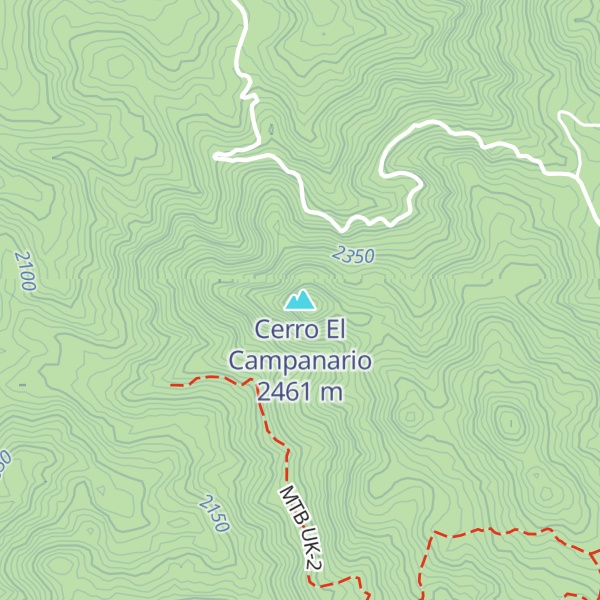 Map of Cerro El Campanario