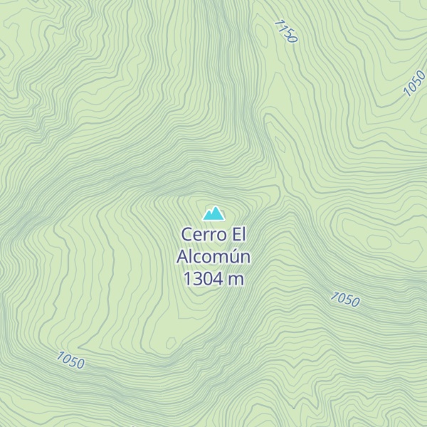 Map of Cerro El Alcomún