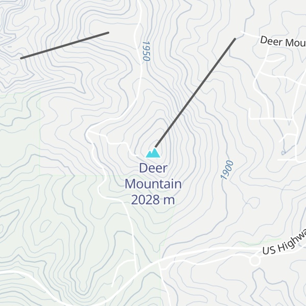 Map of Deer Mountain
