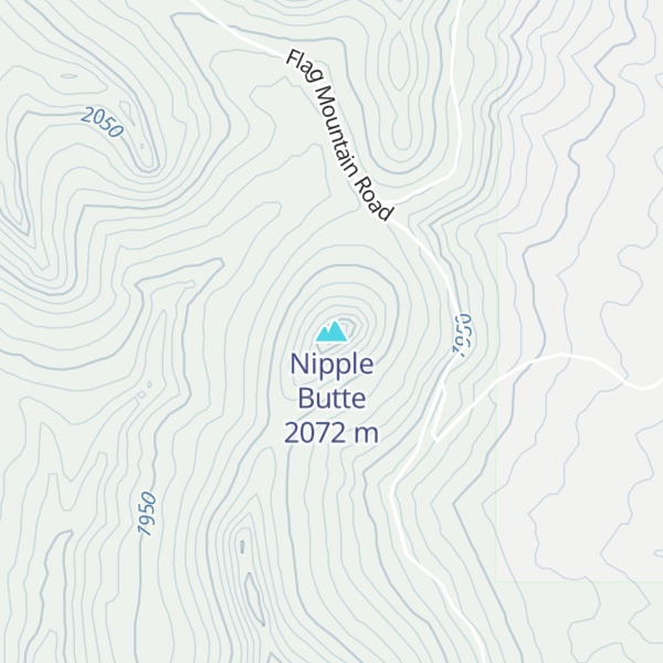 Map of Nipple Butte