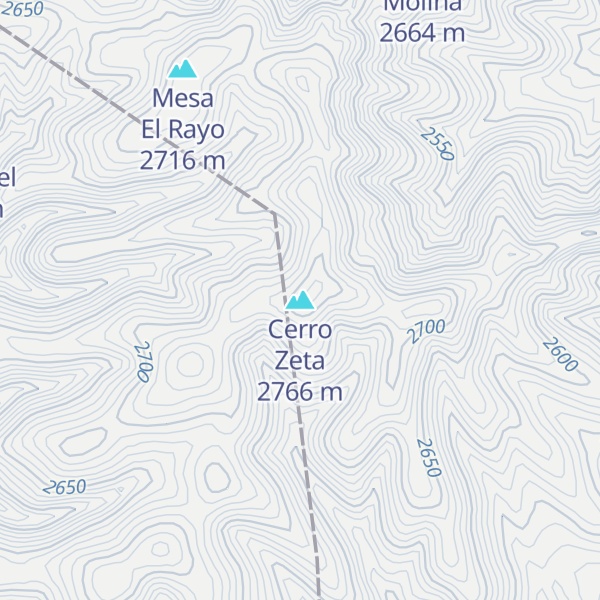 Map of Cerro Zeta
