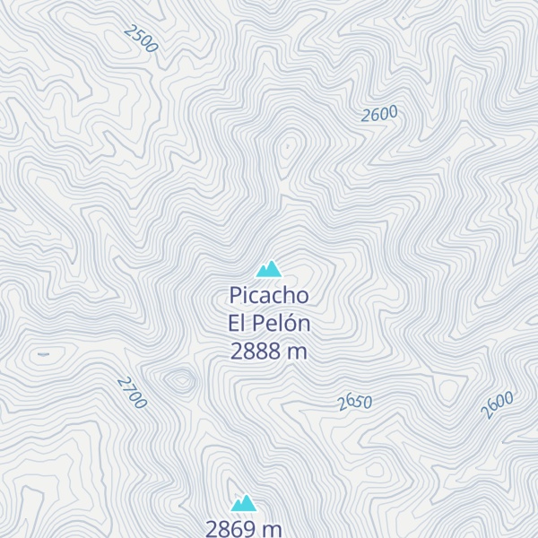 Map of Picacho El Pelón