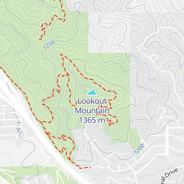 Map of Lookout Mountain