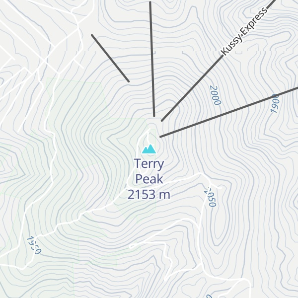 Map of Terry Peak