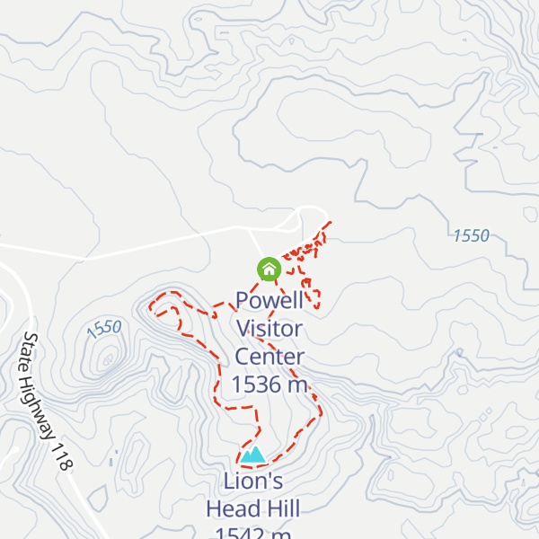 Map of Powell Visitor Center