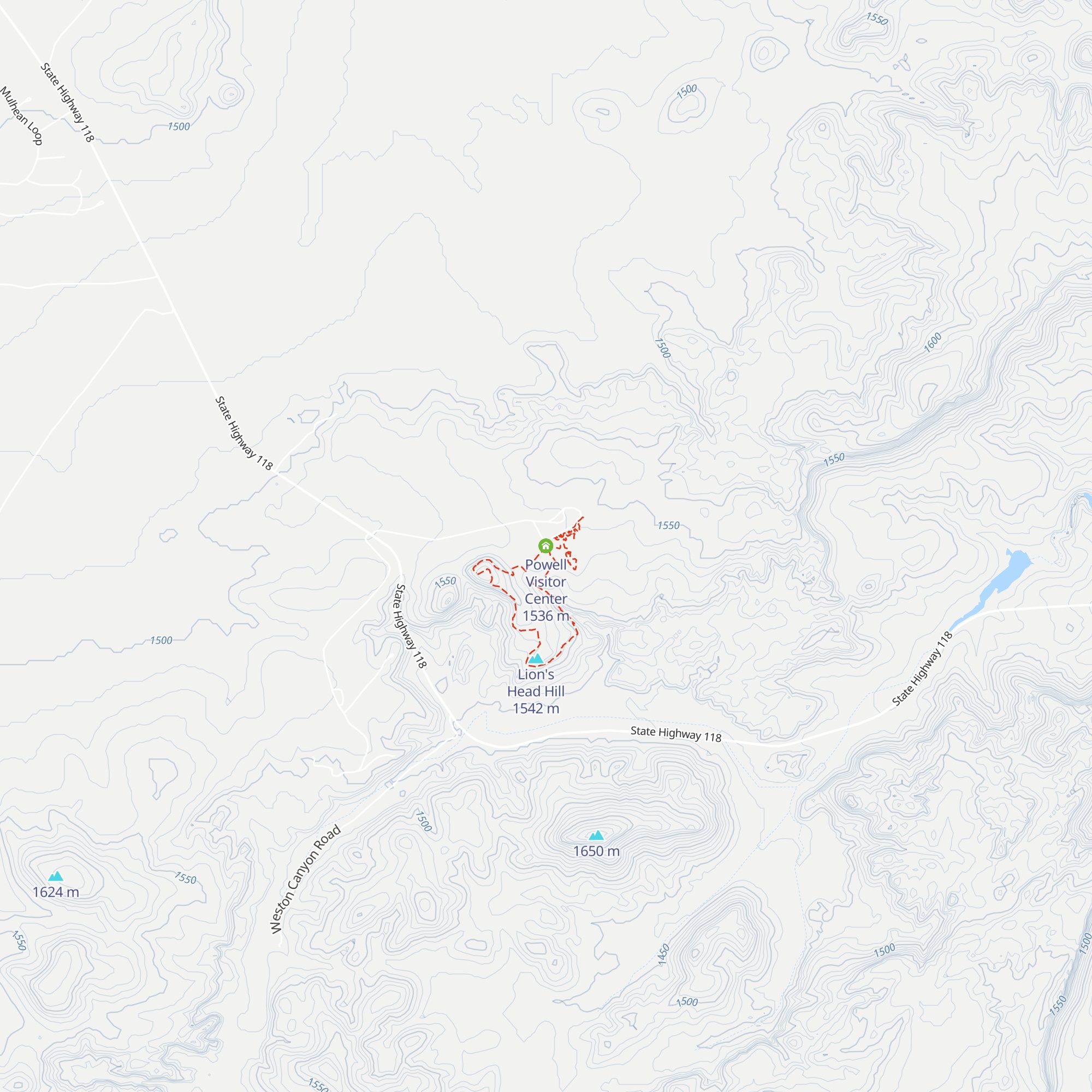 Powell Visitor Center map