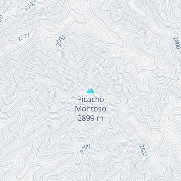 Map of Picacho Montoso