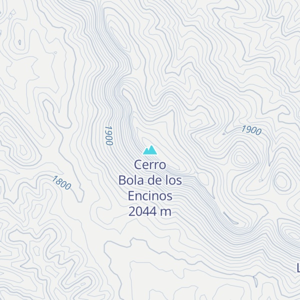 Map of Cerro Bola de los Encinos