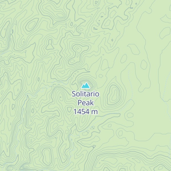 Map of Solitario Peak