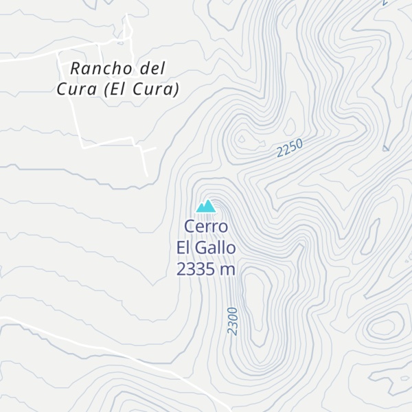 Map of Cerro El Gallo
