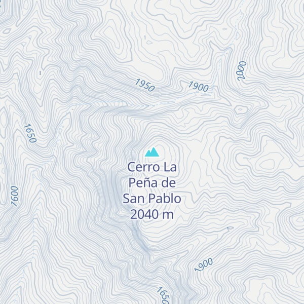 Map of Cerro La Peña de San Pablo