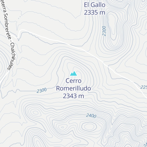 Map of Cerro Romerilludo