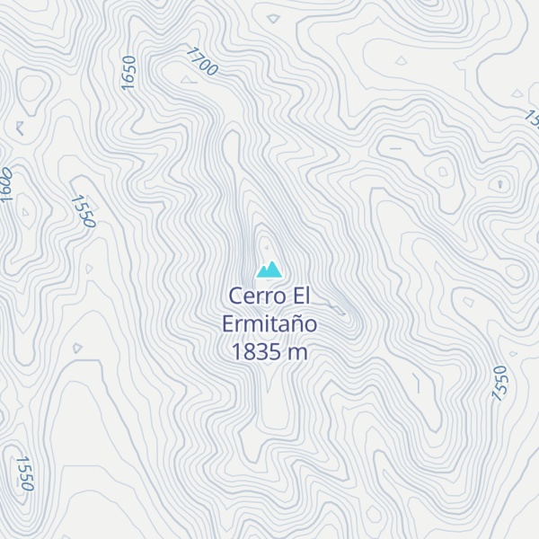 Map of Cerro El Ermitaño