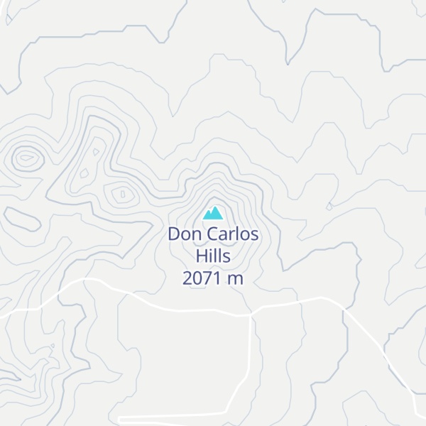 Map of Don Carlos Hills