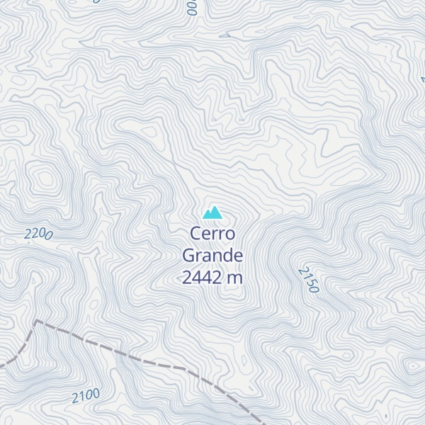 Map of Cerro Grande