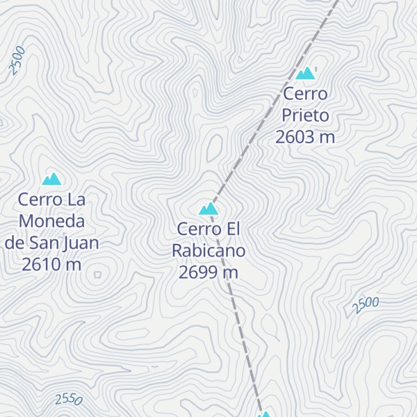 Map of Cerro El Rabicano