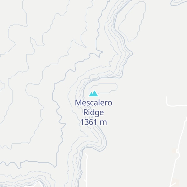 Map of Mescalero Ridge