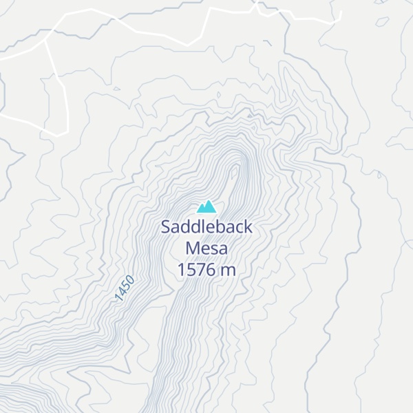 Map of Saddleback Mesa